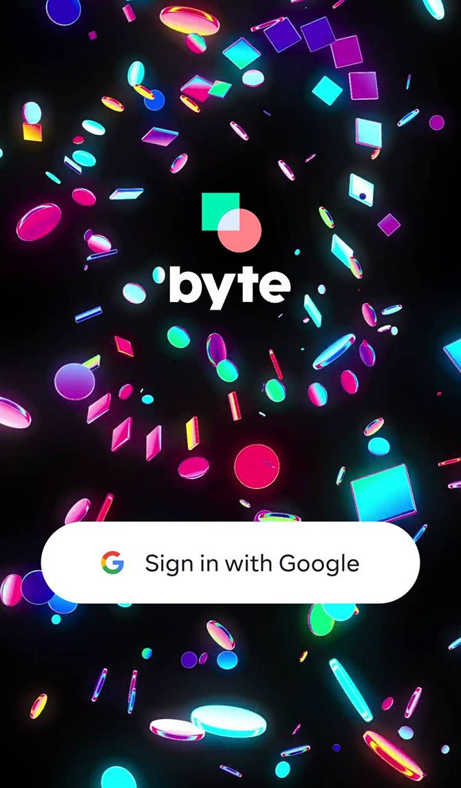 byte account creation graphic