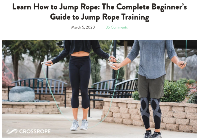 Crossrope's beginner's guide to to jumping rope teaches the basics of skipping rope for adults so you avoid injury