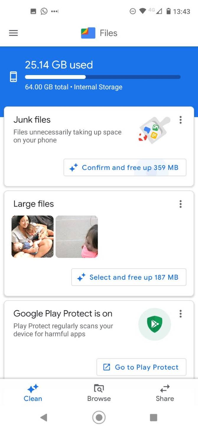 How do i free up internal storage on my android phones