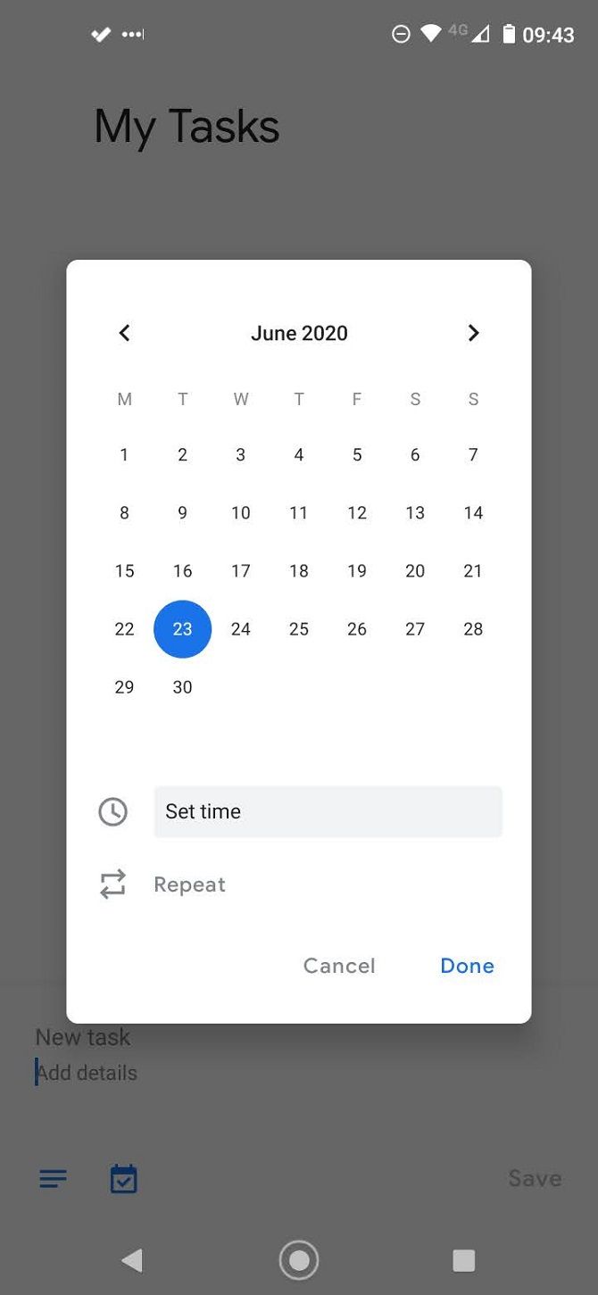 google tasks calendar