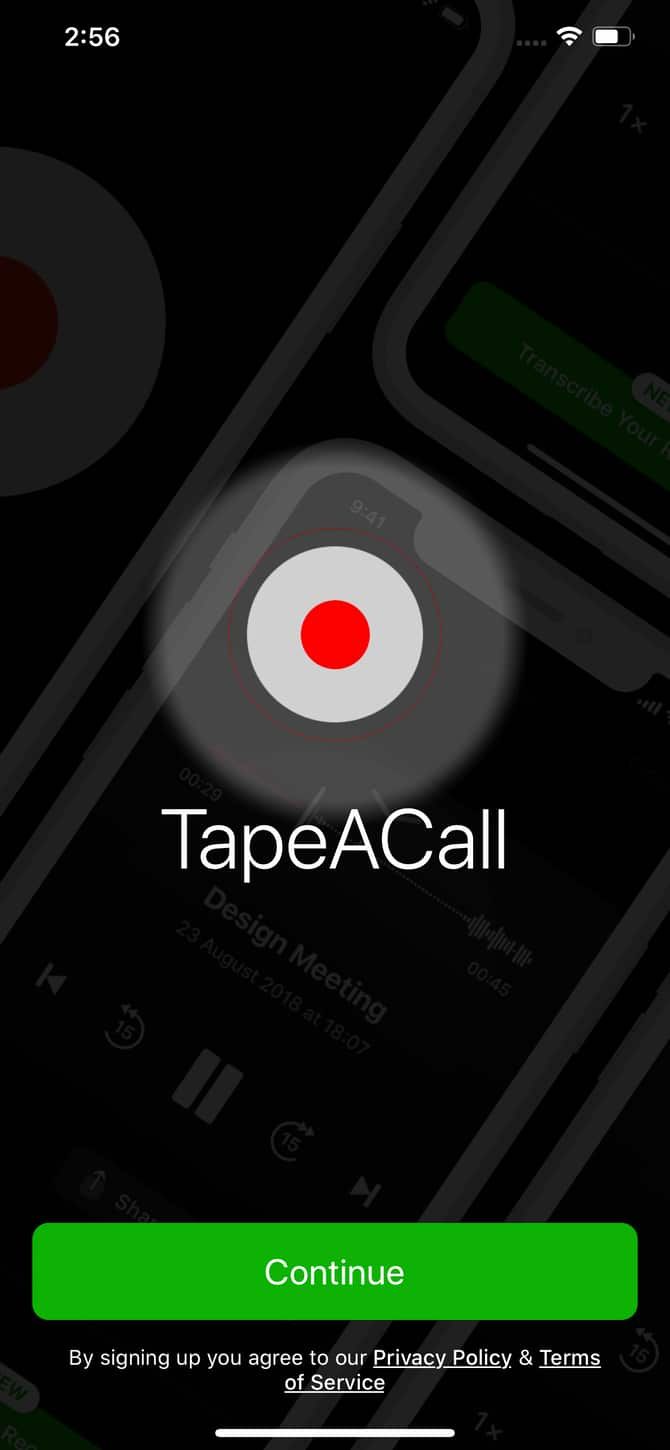 TapeACall Pro intro