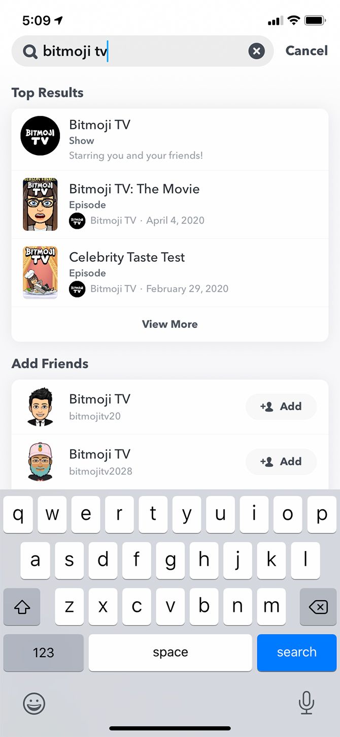 Snapchat Bitmoji TV