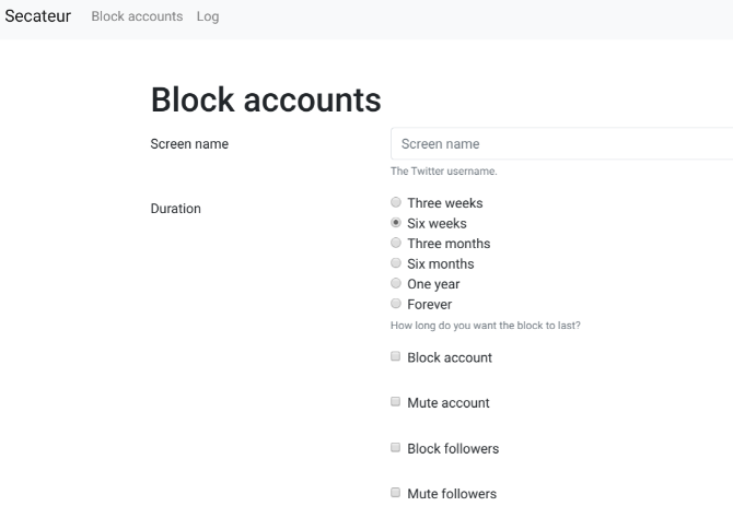 Secateur lets you block or mute Twitter accounts and their followers too, to ensure you never see their tweets