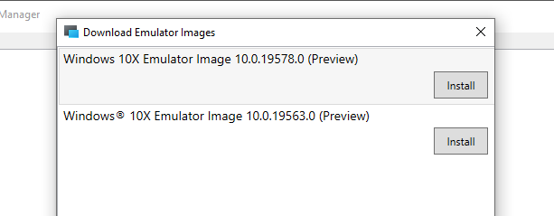 windows 10x download emulator image