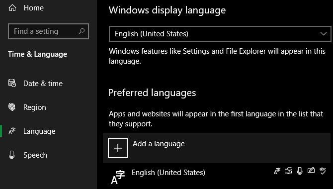 Windows Add New Language