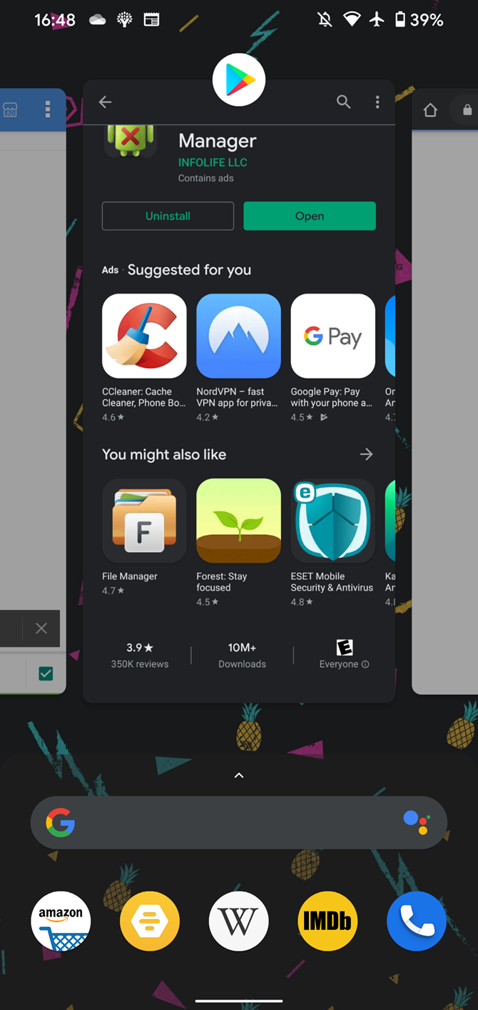Android App Switcher