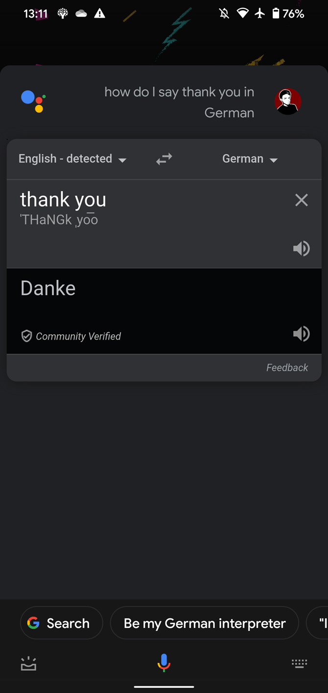 Google Assistant Translate 1