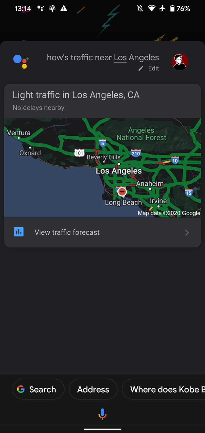 Google Assistant Traffic