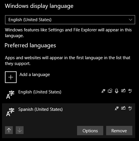 Windows Remove Language