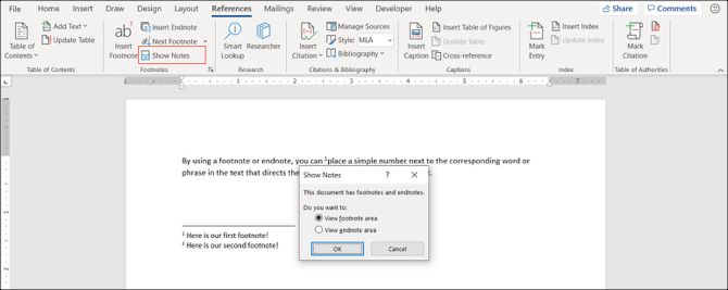fix microsoft word endnote numbering