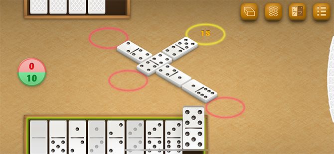 Dominoes App Placing a Tile