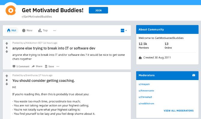 Find someone to build a new habit with you at r/GetMotivatedBuddies or other subreddits