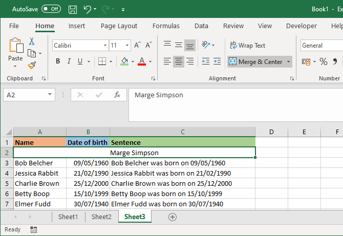 excel unisci e centra