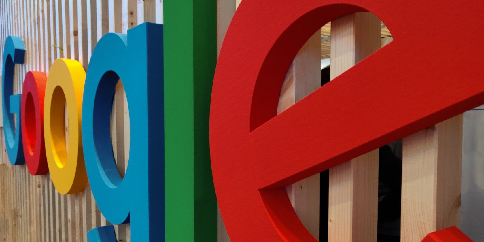 Close up of Google logo