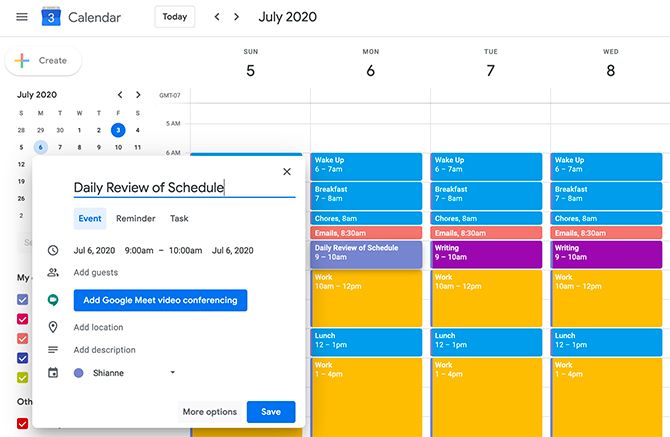 How to Use Google Calendar for Time Blocking in the Morning