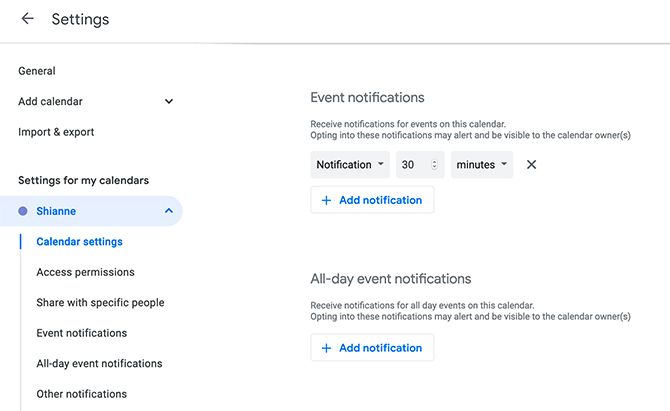 How to Set Default Notifications in Google Calendar