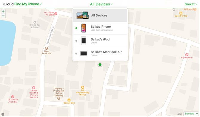 وارد iCloud Find My iPhone Screen شوید