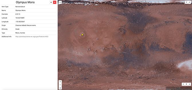 Mars Trek Map