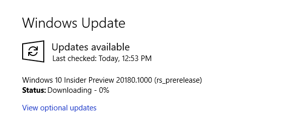 windows insider preview update