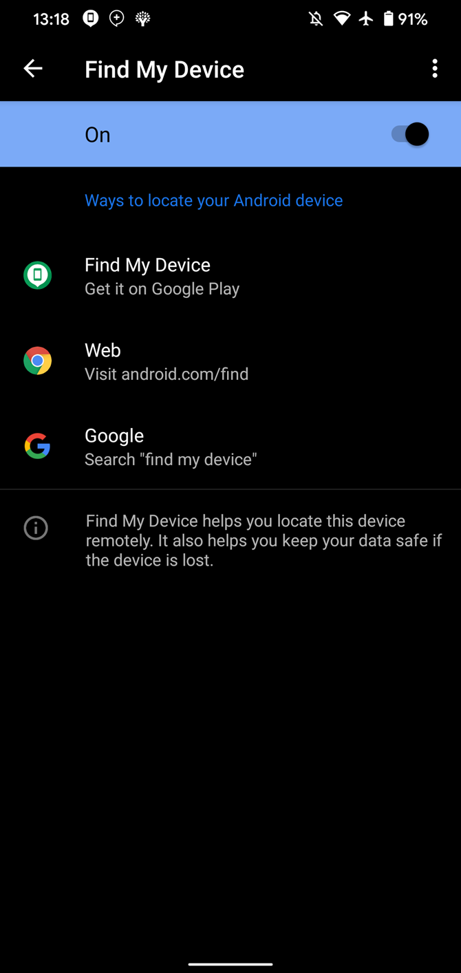 Android Find My Device