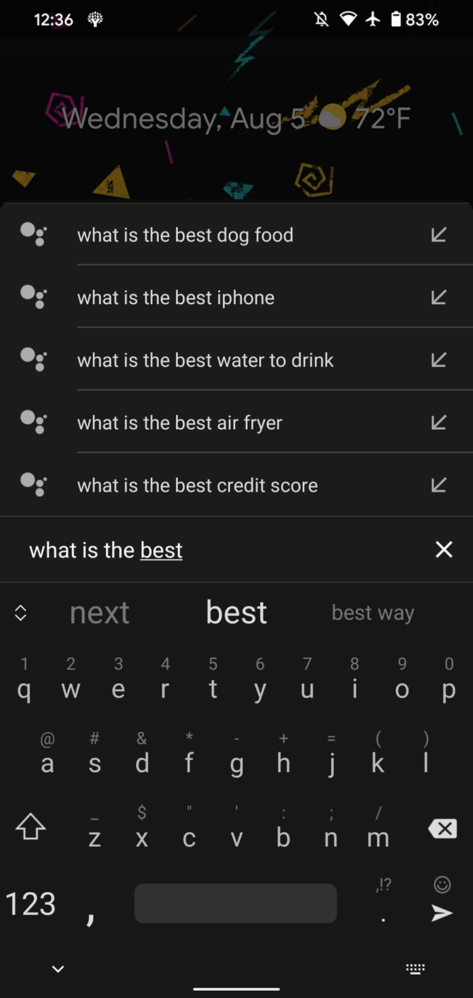 Type to Google Assistant