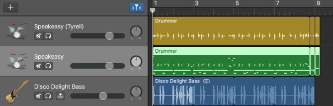 Drummer track copied into MIDI track