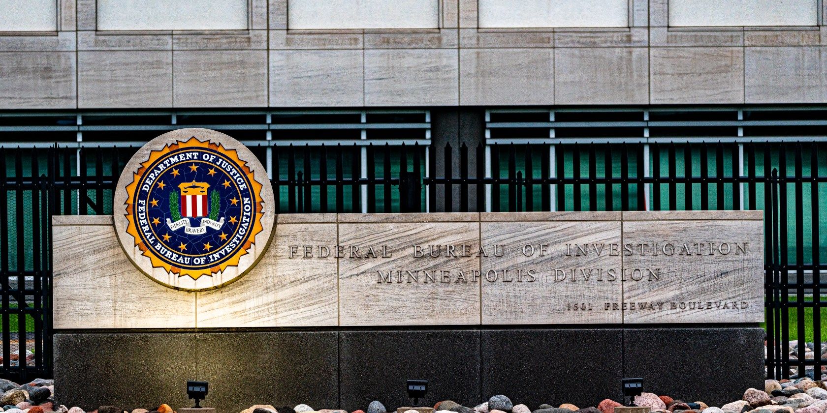 An FBI sign outside one of its offices