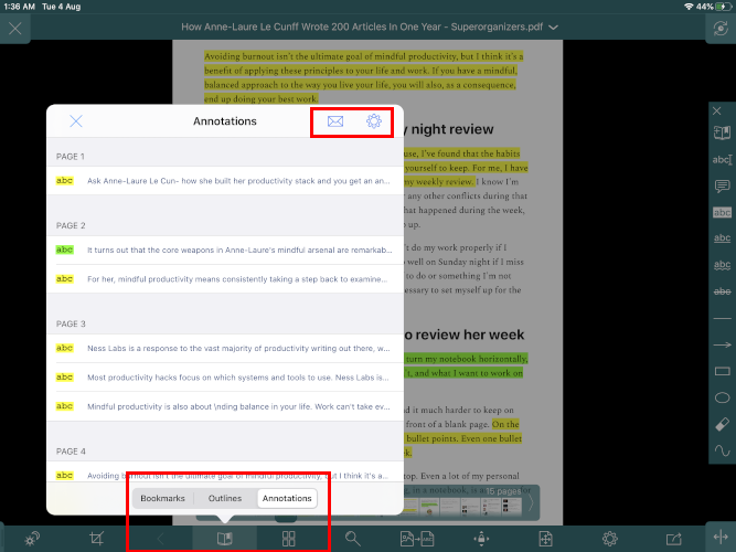 GoodReader for reading PDF on iPad
