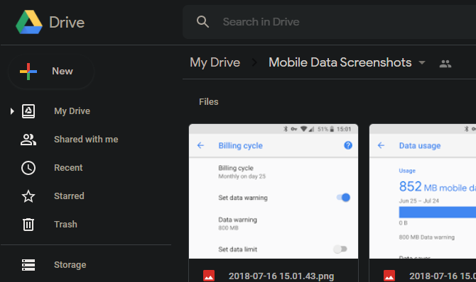 Google Drive Sidebar Locations
