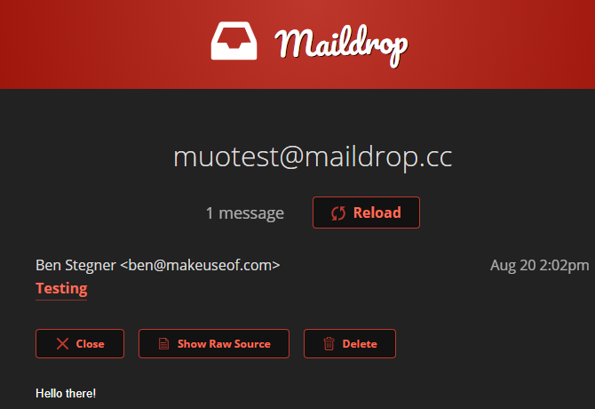 Maildrop CC Temporary Email