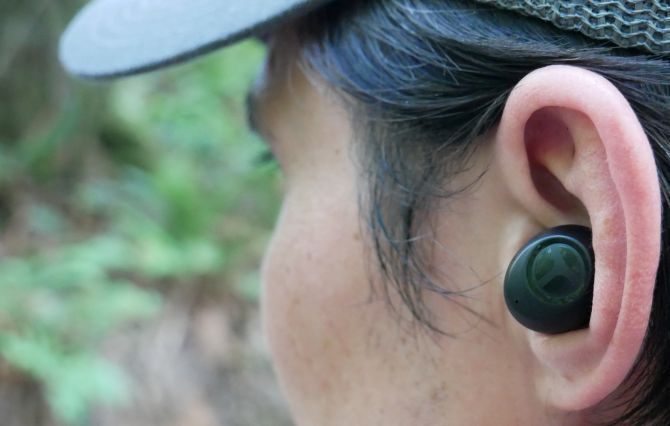 Tranya T10 TWS in-ear worn by a man
