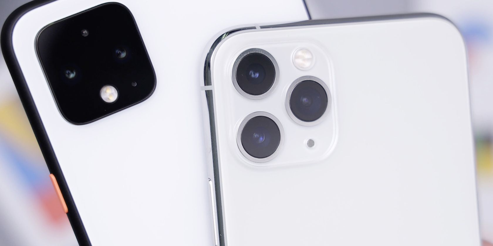 Pixel and iPhone side-by-side