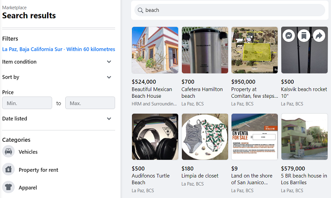 facebook search marketplace
