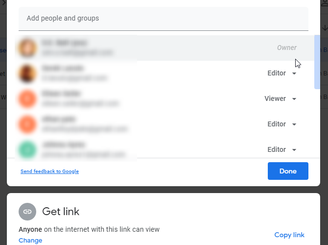 Daftar izin di Google Drive