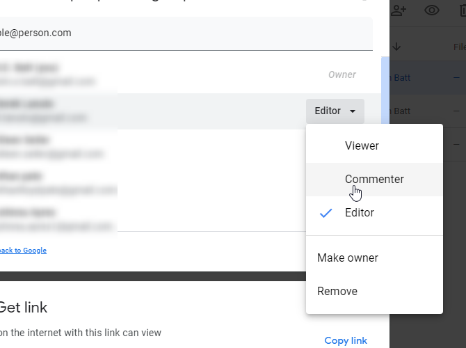 Memodifikasi izin di Google Drive