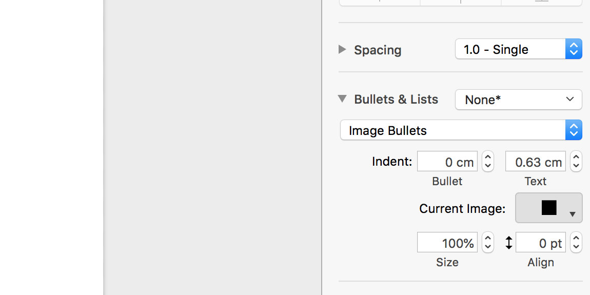 bullet image pages