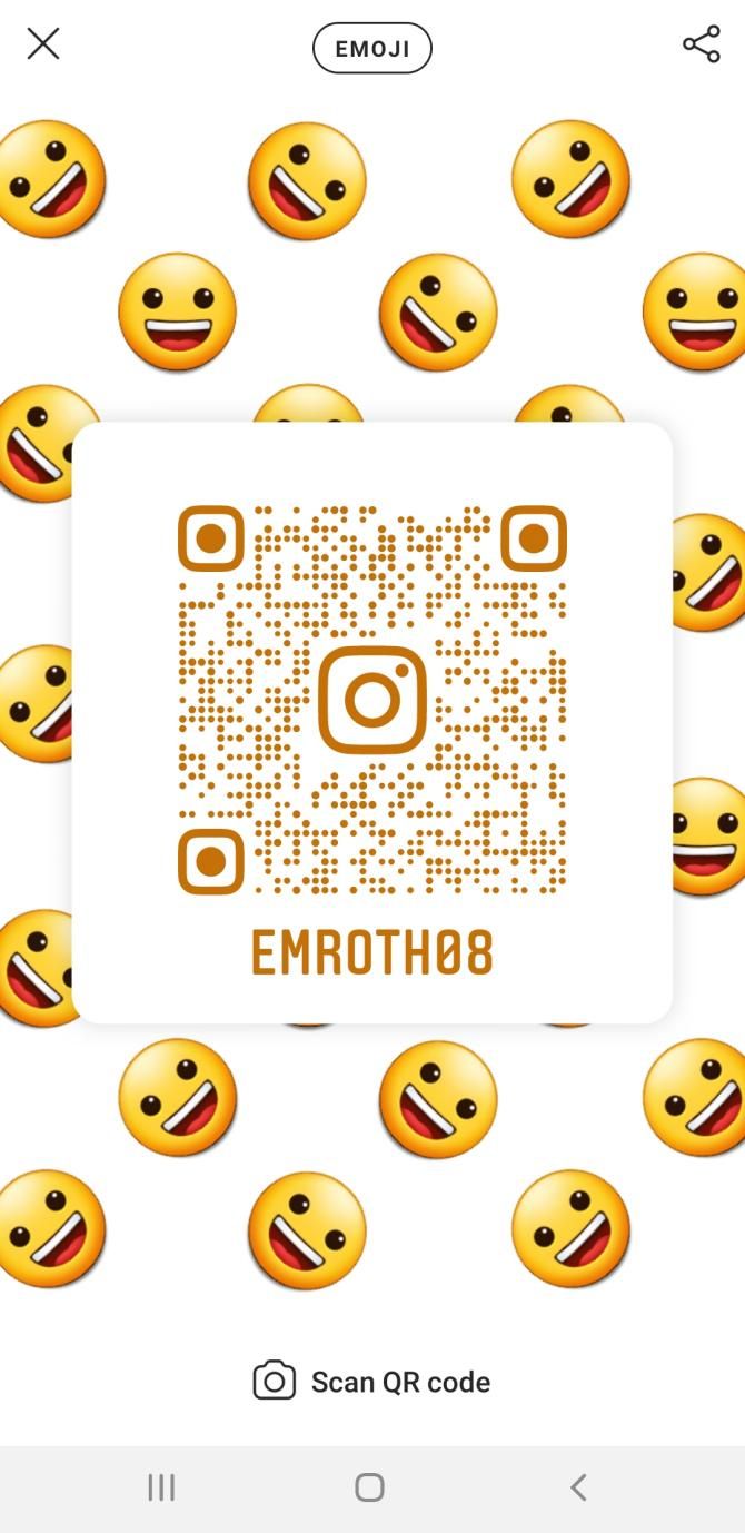 Instagram Emoji QR Code Page