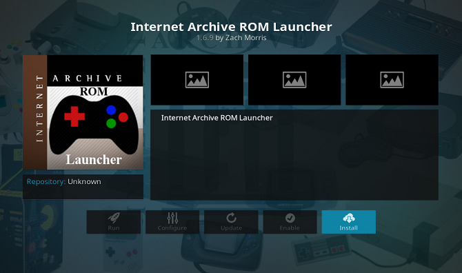 internet archive rom install on kodi