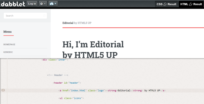 Is Dabblet the best online HTML editor?