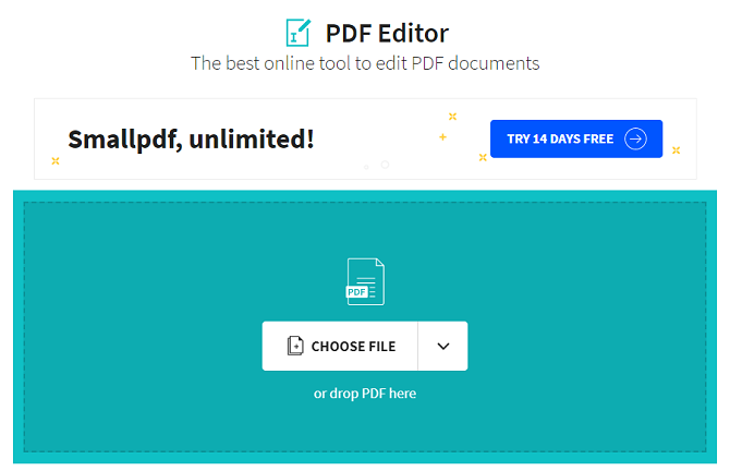 free pdf editor smallpdf