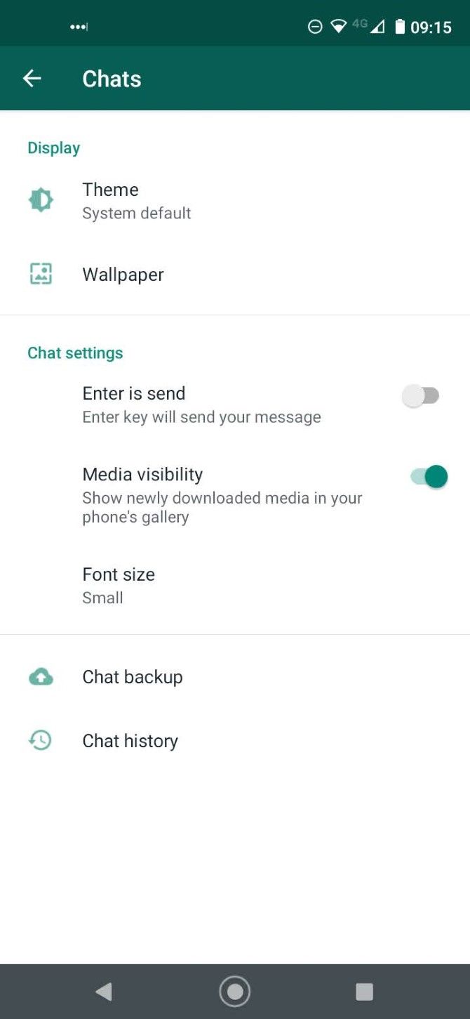 whatsapp library images exclude