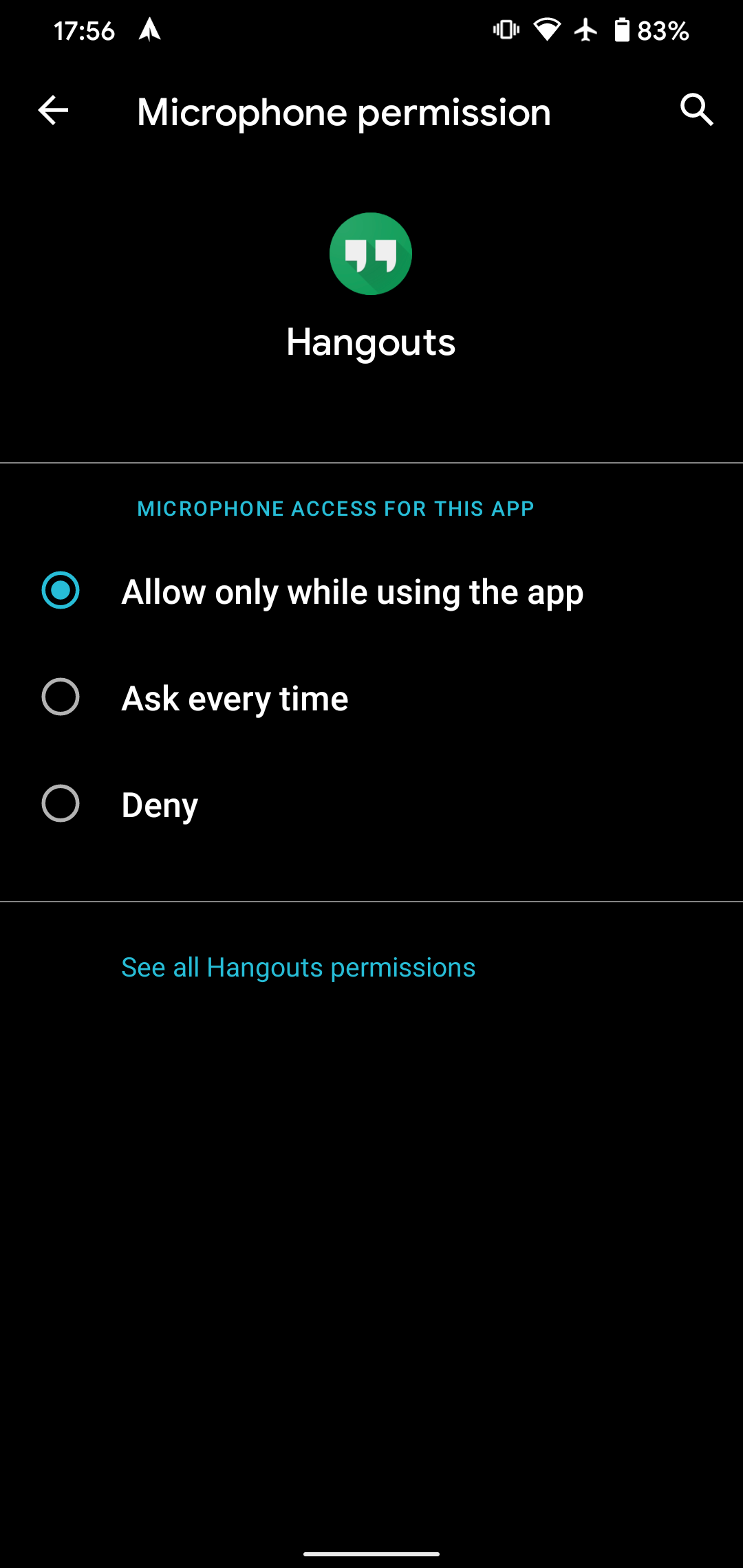 Android Permission Ask Every Time