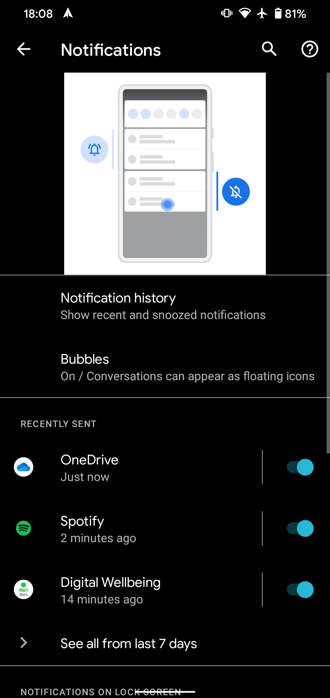 Android 11 Notification Options
