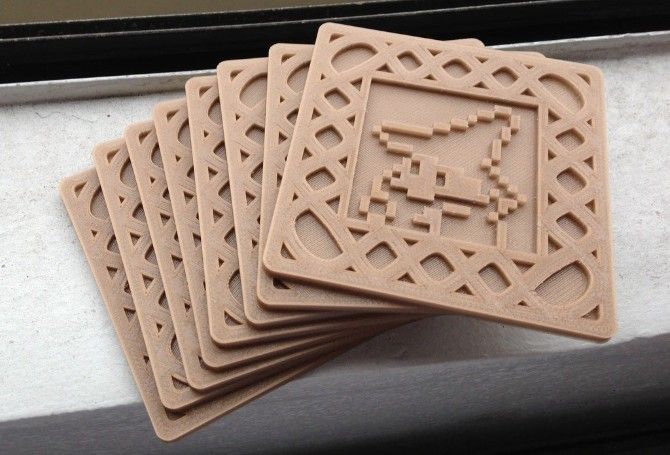 Add some retro gaming flavor to your home by 3D printing these 8-bit video game coasters