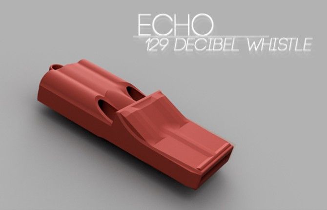 The Echo is a super-loud whistle you can 3D print at home for free