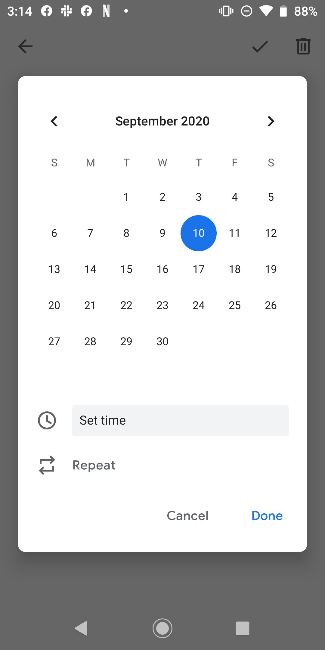 GoogleTasks App Due Repeat-Android