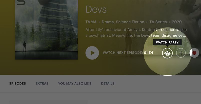 Hulu Watch Party button - Gli 8 modi migliori per guardare film insieme online