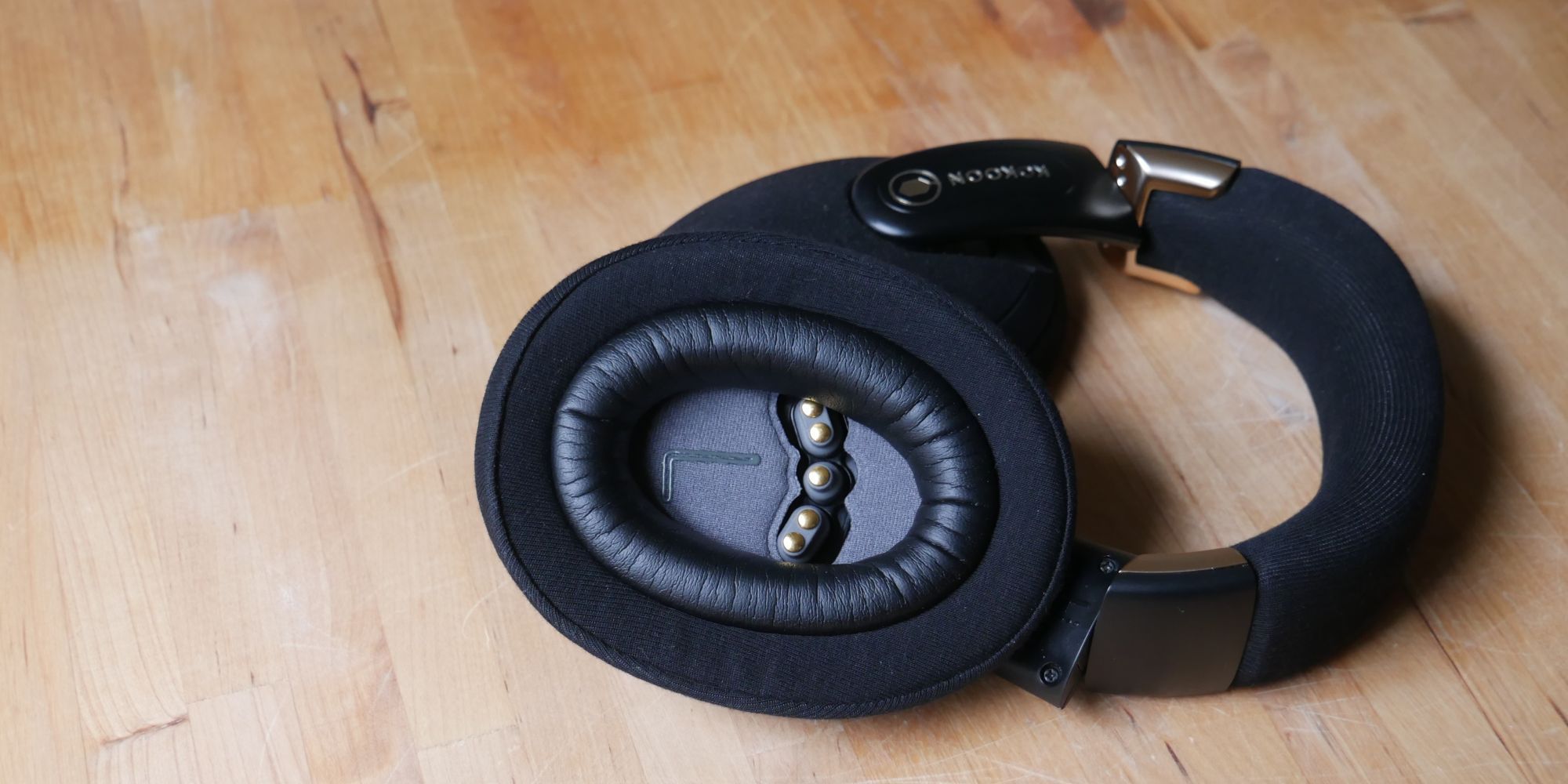 Kokoon Sleep Headphones with left ear cup turned over
