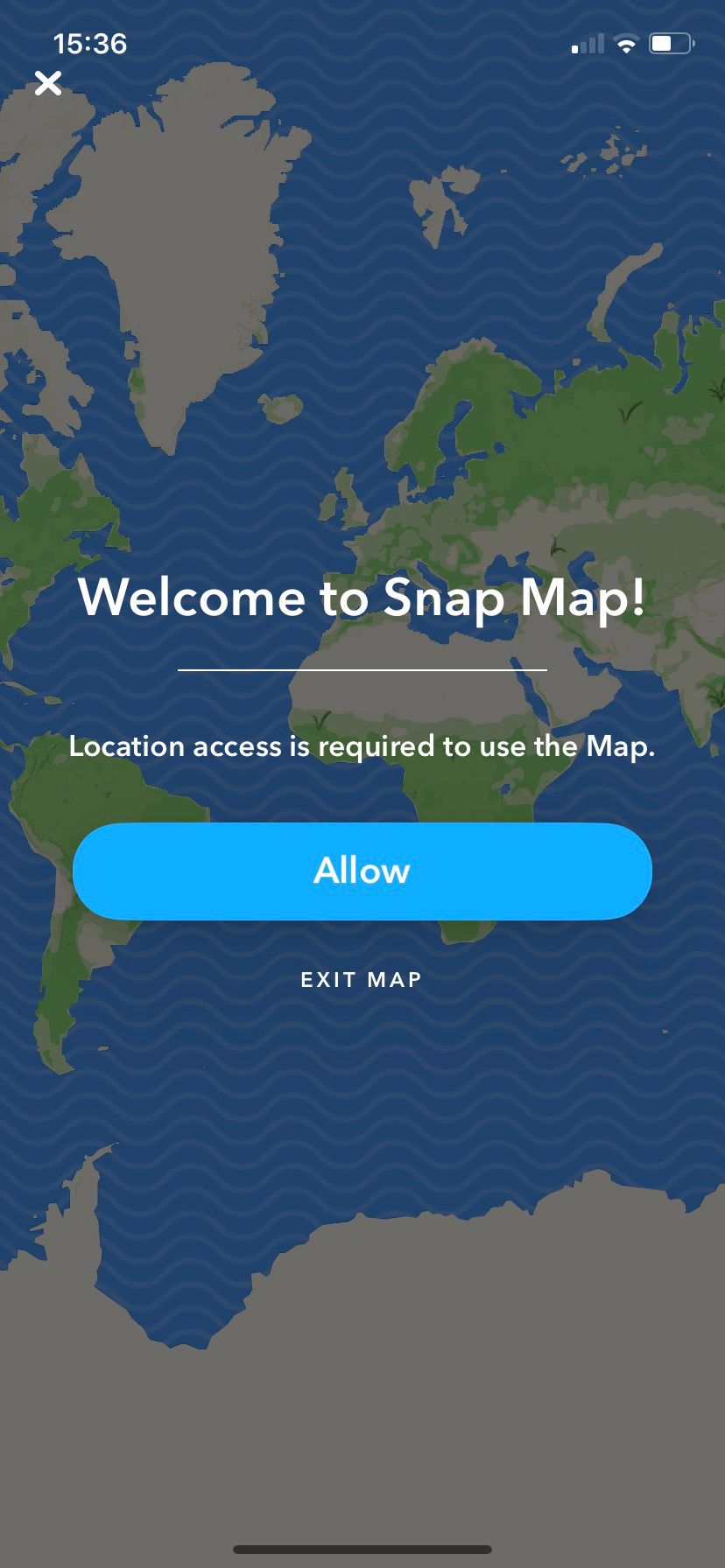 How to access Snap Map location on Snapchat