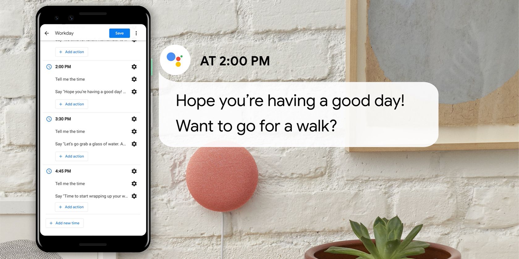 Google Assistant Workday routines